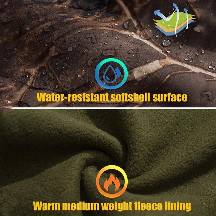 Veste tactique de Camouflage pour hommes, silencieuse, imperméable, chaude, polaire, chasse, Softshe