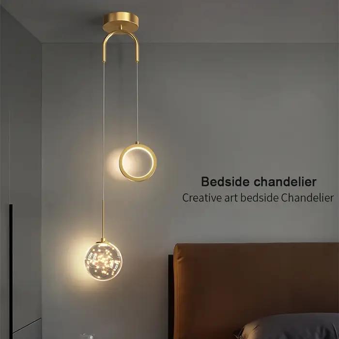 Lustre pendentif LED lumière luminaire intérieur salon chambre chevet décoration de la maison Table
