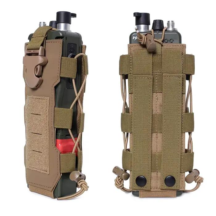 Pochette Molle pour gourde et radio, étui ceinture polyvalent chasse randonnée équipement tactique