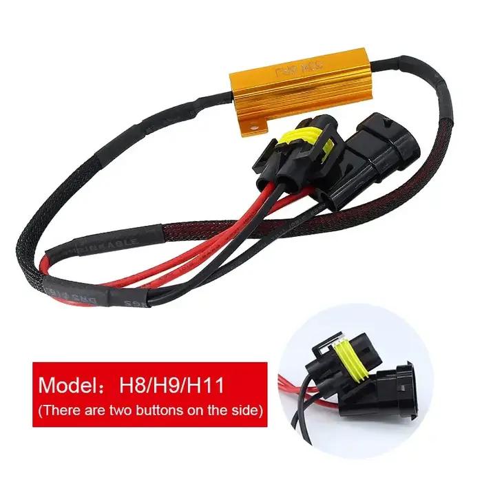 2X 50W H4 H7 H11 9006 hb3 hb4 h9 h8 h10 résistance de charge de voiture annuleur d'erreur décodeur L