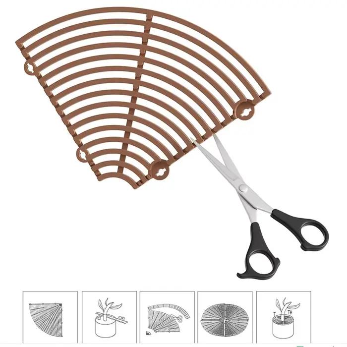 Protection de Sol pour Pot de Plantes avec Grille N64.1 Pièce, Couverture de Pot de Fleurs, Sécurité