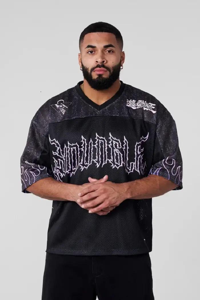 Nouveau grand T-shirt Xia Xin joint américain yu-gi-wang Super survêtement rue sport trous amples dé