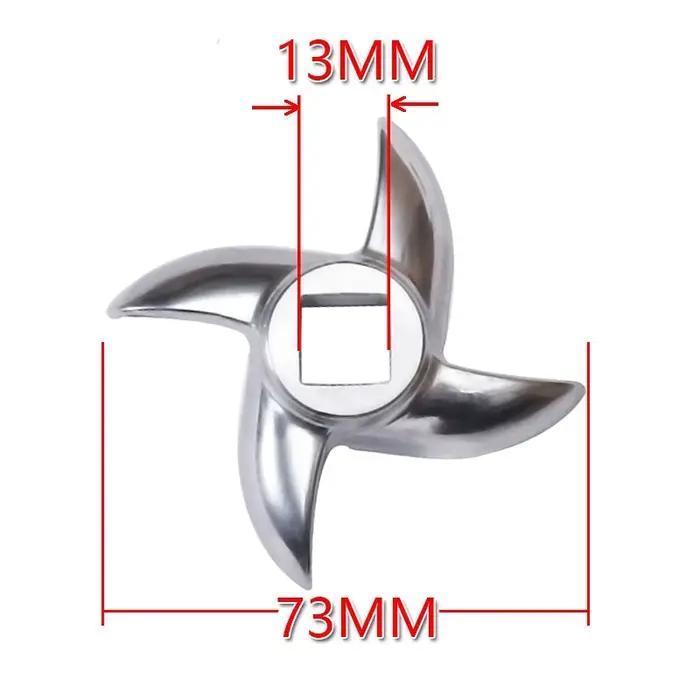 Hachoir à viande de Type 12, accessoires de lavement, maille de couteau, trou en acier inoxydable, t
