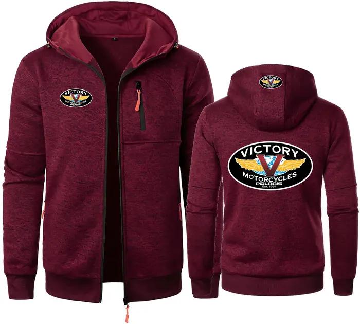Victorys Polaris moto américaine hommes sweats à capuche victoire Jacquard