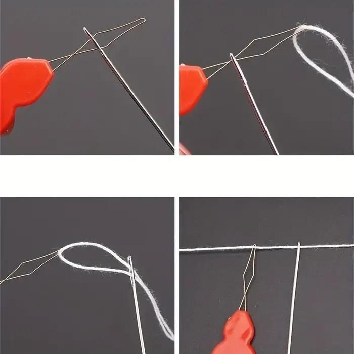 Enfile-aiguilles en plastique pour couture et artisanat - Kit complet de 2, 6 ou 10 pièces pour tricots, quilting et bricolage