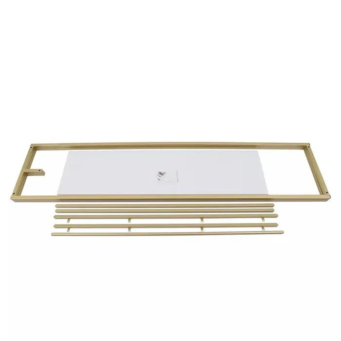 Présentoir à Vêtements au Sol T1-Or RapDuty, Placard à Vêtements T1 grill T1, Étagère de Rangement,
