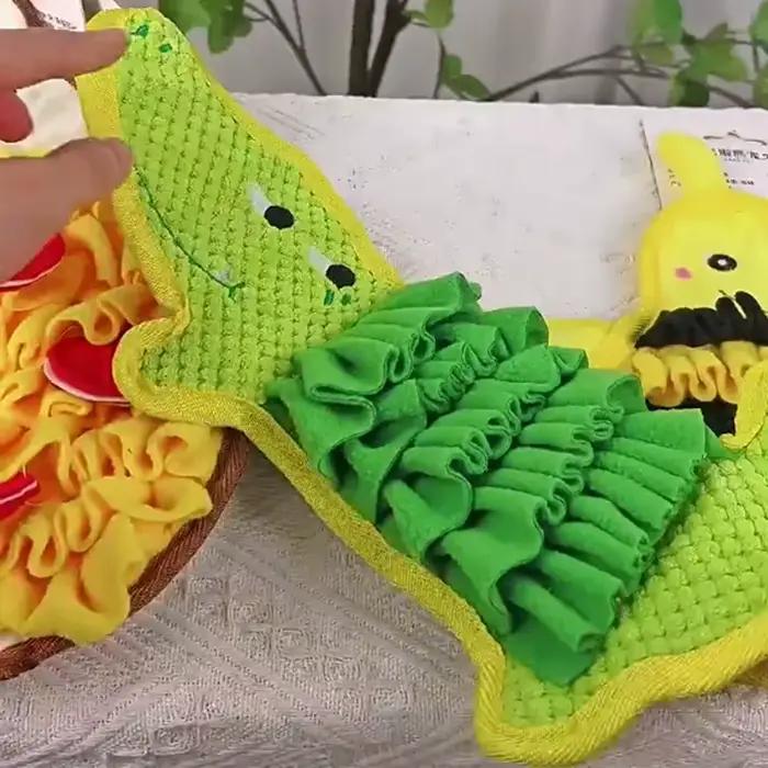 Jouet de puzzle coule en forme de crocodile pour animaux de compagnie