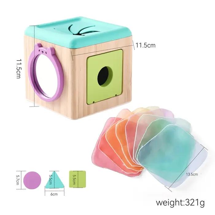 Montessori tissus jouets magique coton Animal boîte à mouchoirs enfants doigt exercice tissu occupé