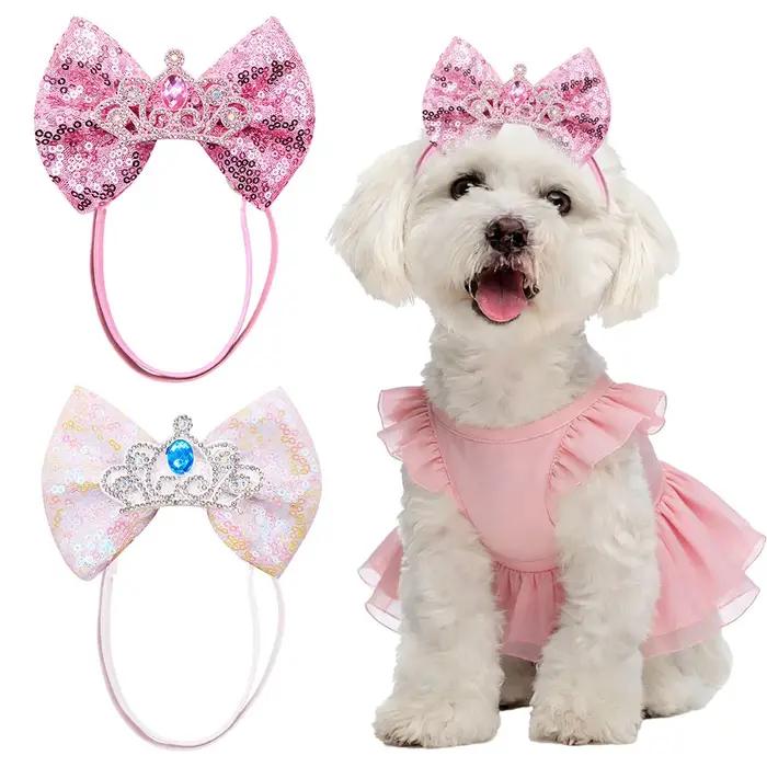 1PC Nœuds pour chien brillants