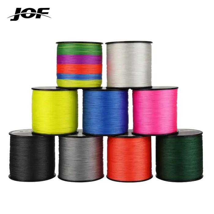 JOF 4 brins 300 M/328Yards 100% PE tressé ligne de pêche Multifilament pêche en rivière 8LB 10LB 20L