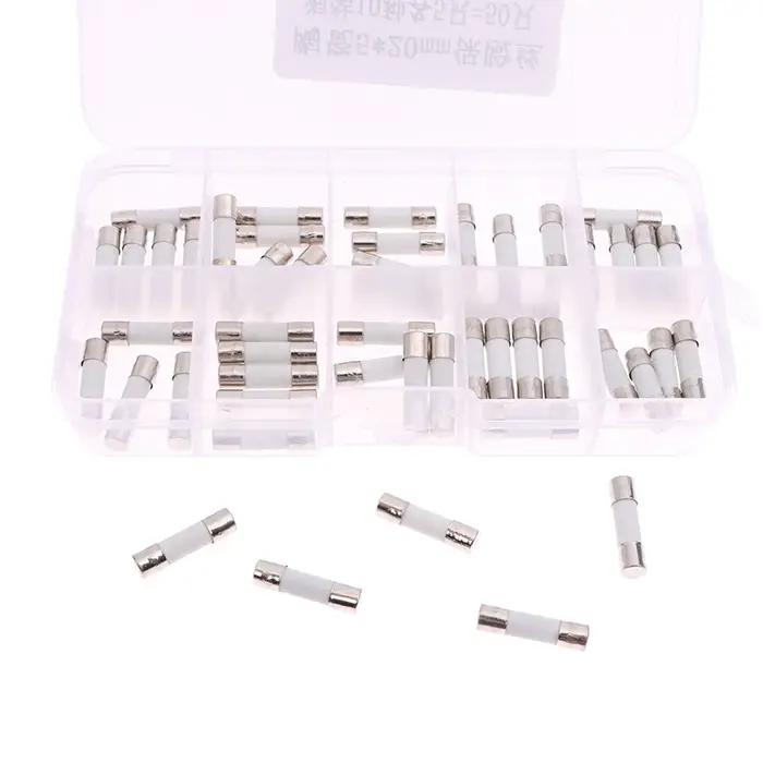 Cartouche de fusibles en céramique 100 pièces 5mm x 20mm pour sécurité domestique et professionnelle haute tension 250V