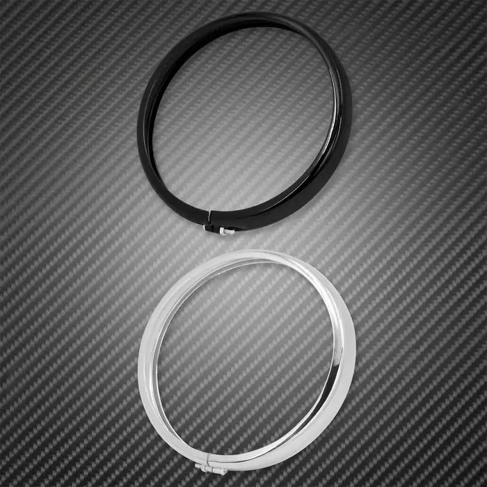 Anneau de garniture de phare de moto noir/Chrome, 5.75 pouces, pour Harley Sportster XL 1200 883 Dyn