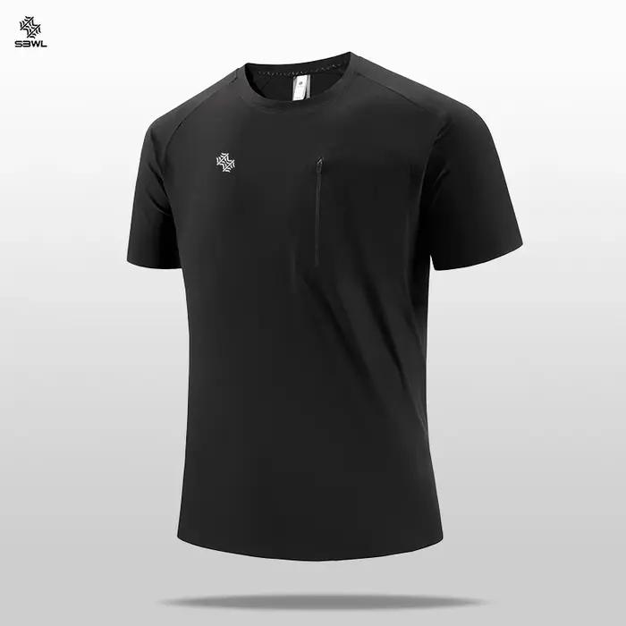 SBWL haute qualité hommes en plein air course décontracté marche formation perte de poids sport séchage rapide T-shirt