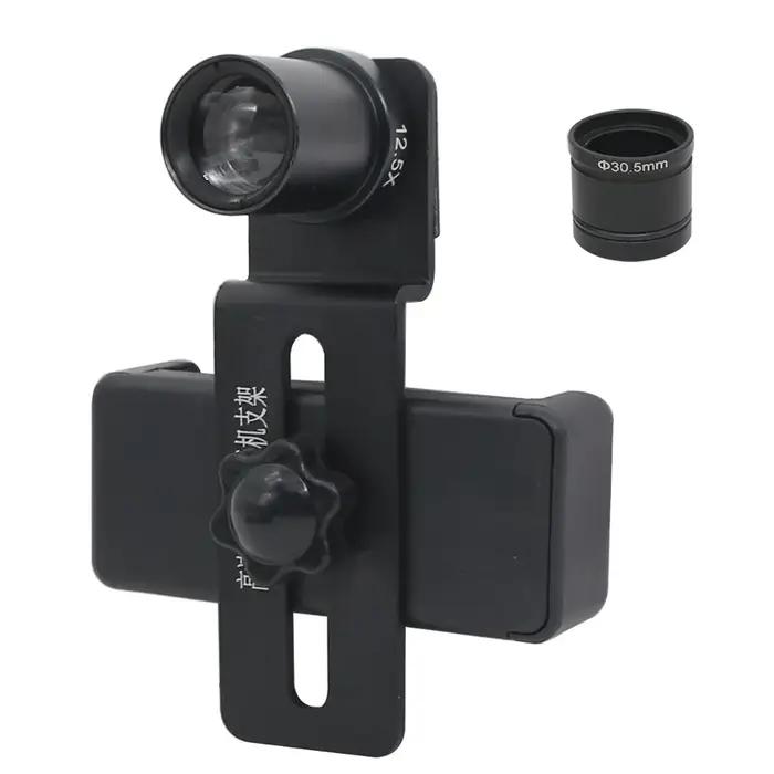 Clip de téléphone pour Microscope avec objectif oculaire 12.5X