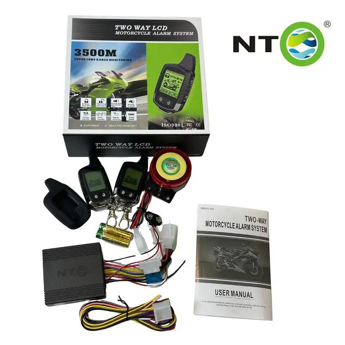 NTO-Alarme de sécurité pour moto, système intelligent automobile, démarrage à distance sans fil, ver