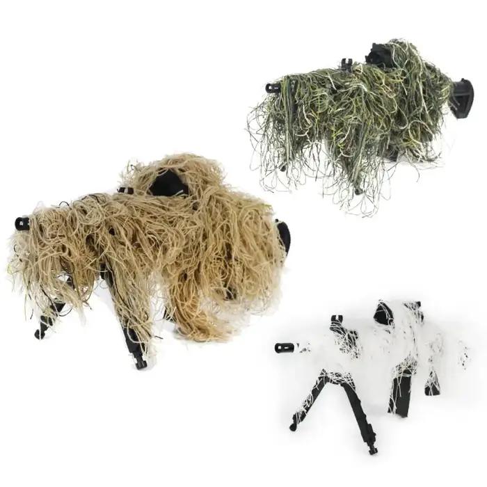 Couverture de fusil Ghillie Jungle Désert Neige Corde d'Enveloppe pour Fusil de Chasse Tactique 3D Camouflage Accessoires de Chasse Occasions Spéciales