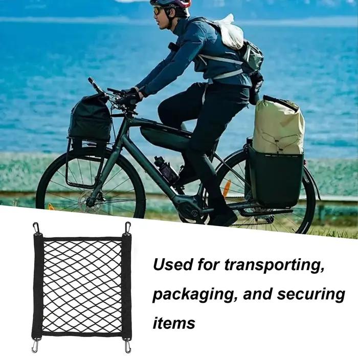 Motorcycle Cargo Net Elastic Mesh Storage for Helmet Luggage Tie Down Scooter Bicycle Motorbike Accessories Transport Security
