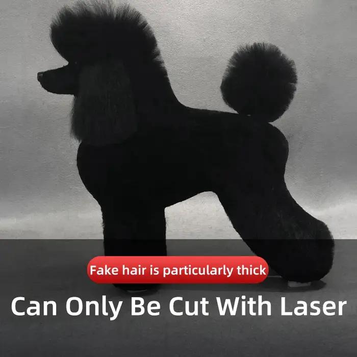 Simulation d'animaux de compagnie, pratique de beauté des cheveux, chien en peluche standard, corps