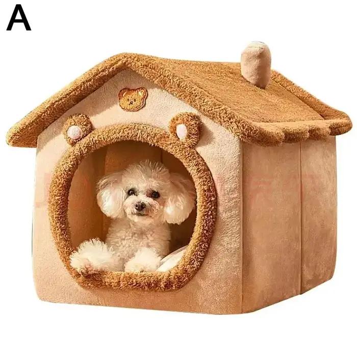 Maison d'hiver chaude et épaisse pour chat et chien