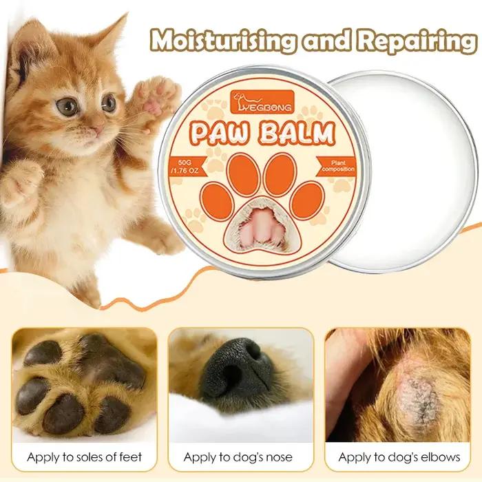 Crème hydratante naturelle pour patte de chien et de chat hydrater protéger peau animaux de compagnie soins d'hiver occasions spéciales