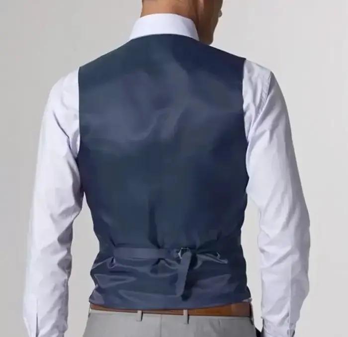 Costume gris formel pour hommes, 3 pièces, costume de marié pour fête de mariage, smoking personnalisé pour garçons d'honneur, terno (veste + gilet + pantalon)