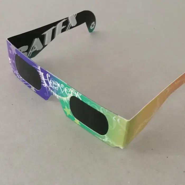 Lunettes papier éclipse solaire 1/5/10 pièces - Protection UV sécurité observation - Couleur aléatoire