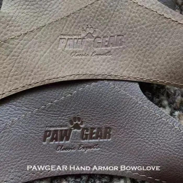 Gant de protection main d'arc pour chasse - Protection cuir contre la corde d'arc recurve - Accessoire tir à l'arc