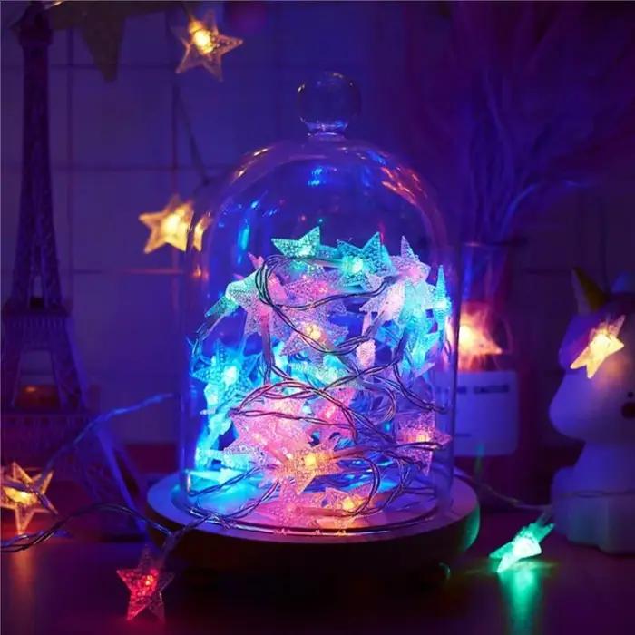 USB batterie puissance étoile chaîne lampe LED fée couronne de noël anniversaire en plein air fête de mariage camping