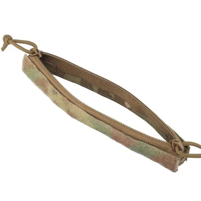 Poche administrative tactique avec fermeture éclair et attache Velcro pour porte-plaque MBAV Crye AVS