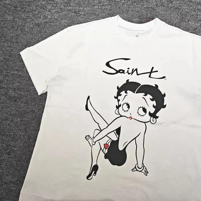 Tshirt unisecede Fashion Saint OF Michael Streetwear Vintage Baggy Oversize imprimé graphique ajustement ample pour femmes occassions spéciales années 80 style vintage