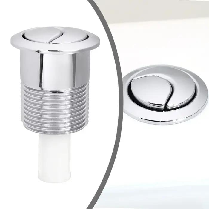 Bouton de toilette pour Siamp pour Skipper 45, double bouton de réservoir de chasse d'eau, 1 pièce 34455009 Pièces de rechange à double chasse d'eau ABS chromé 85x48mm