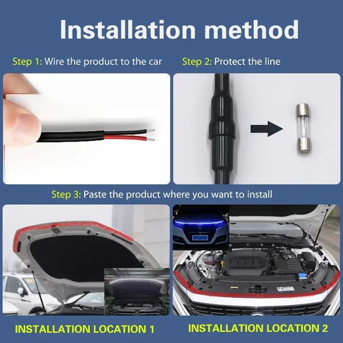 Feux de conduite LED pour Grand Voyager pacifica 2011-2021, universel, auto, flexible, lampes décora