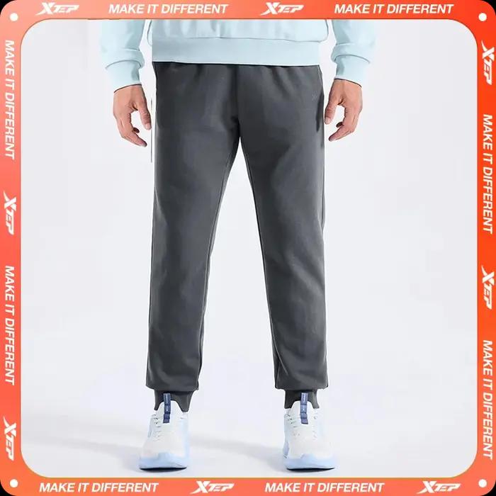 Xtep pantalon en tricot pour hommes automne pantalon doux à la mode rétro bas confortable 8763296301