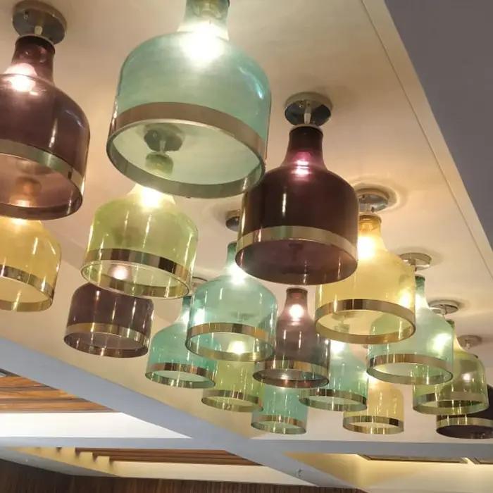 Ampoule LED G40 à filament en spirale doré 1W (équivalent 10W) Lampe LED à économie d'énergie Verre