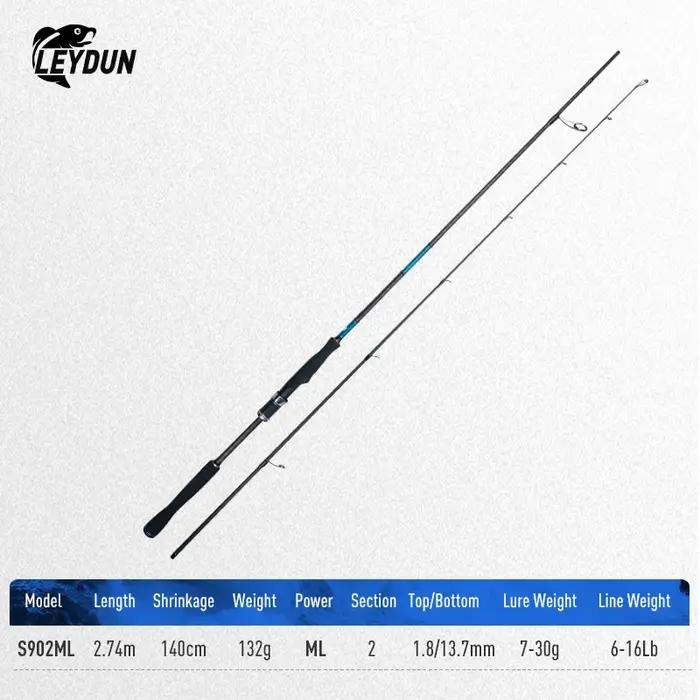 LEYDUN bleu dans l'intérieur tige de basse d'eau brisée cosse S762L S832M S862ML S902ML S922ML S972M S1003MH tiges