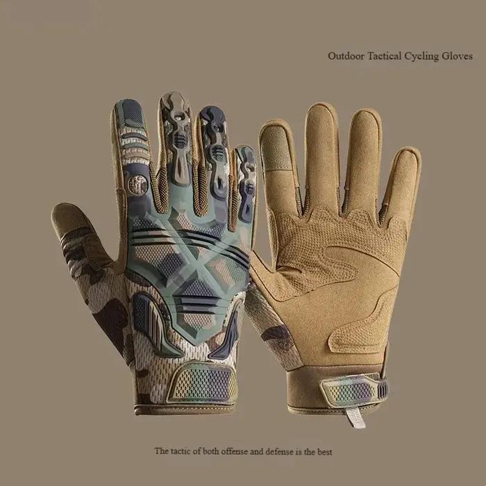 Gants de protection sport outdoor - Résistants à l'usure, compatibles écran tactile pour alpinisme et tactique