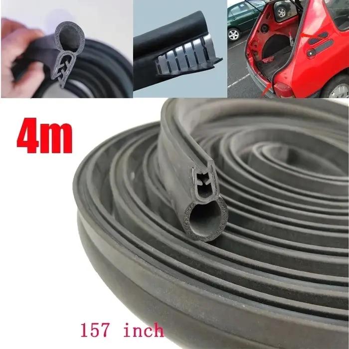 Bande d'étanchéité en caoutchouc pour porte de voiture, 4m, isolation phonique, Anti-collision, Anti