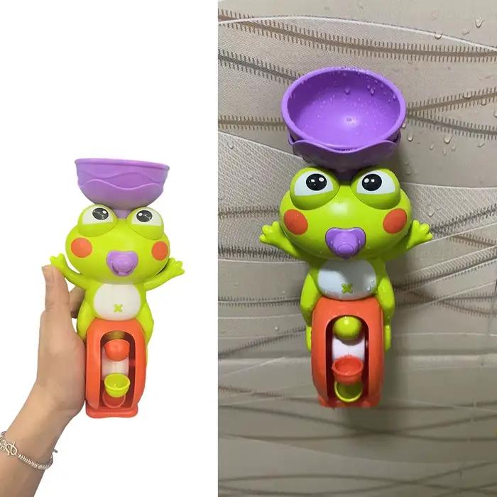 Nouveau grenouille/oiseau roue à eau jouet de bain pour enfants enfant jeu d'eau dans la douche Mont