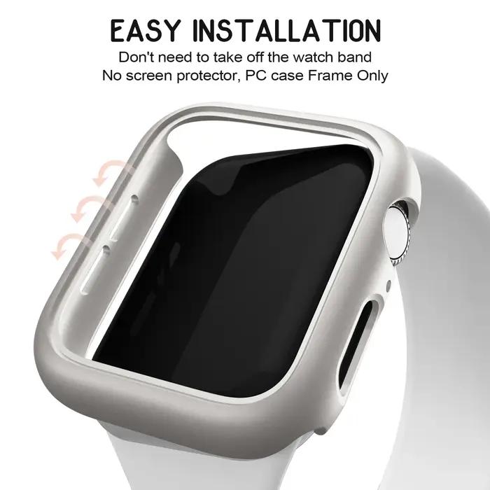 Coque PC mat bumper Apple Watch 10 42-46mm - Protection choc sans protège-écran cover rigide