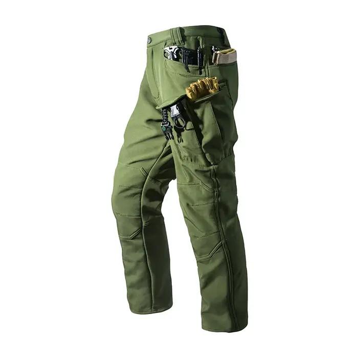 Pantalon cargo hiver chasse imperméable - Softshell chaud pour randonnée camping activités outdoor