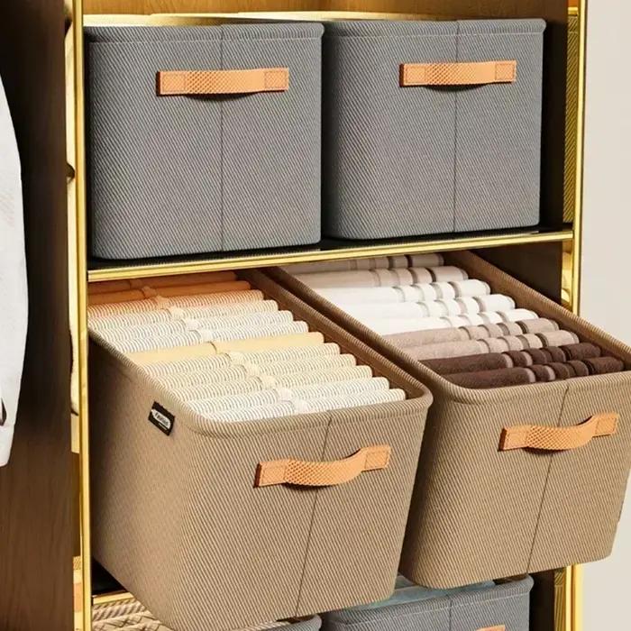 Boîte de rangement de garde-robe pour le rangement dans le placard, tiroirs de sous-vêtements, armoire de chambre à coucher, chaussettes, soutien-gorge, organisateur de pantalons