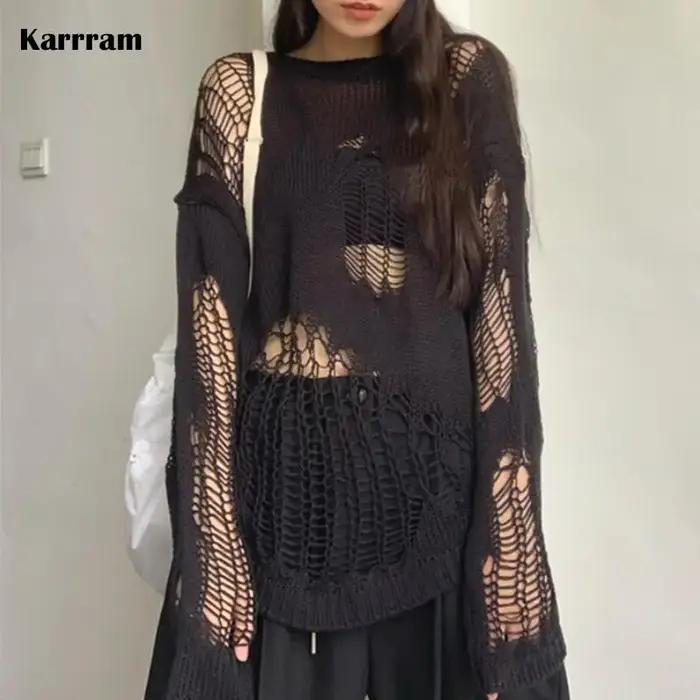 Karrram – pull gothique ajouré