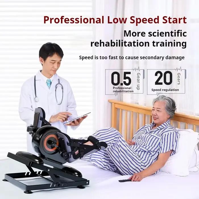 Tapis roulant électrique, machine à pédales pour les jambes, ceinture de soutien articulaire et équipement d'entraînement des pieds, pour la rééducation des personnes âgées