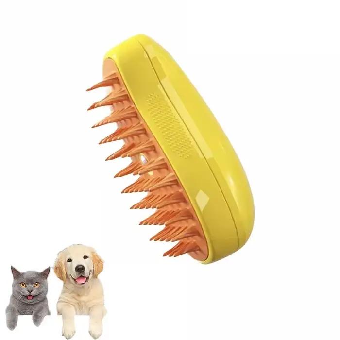 Brosse à vapeur pour chien et chat, pulvérisateur électrique pour Massage, outil de toilettage pour