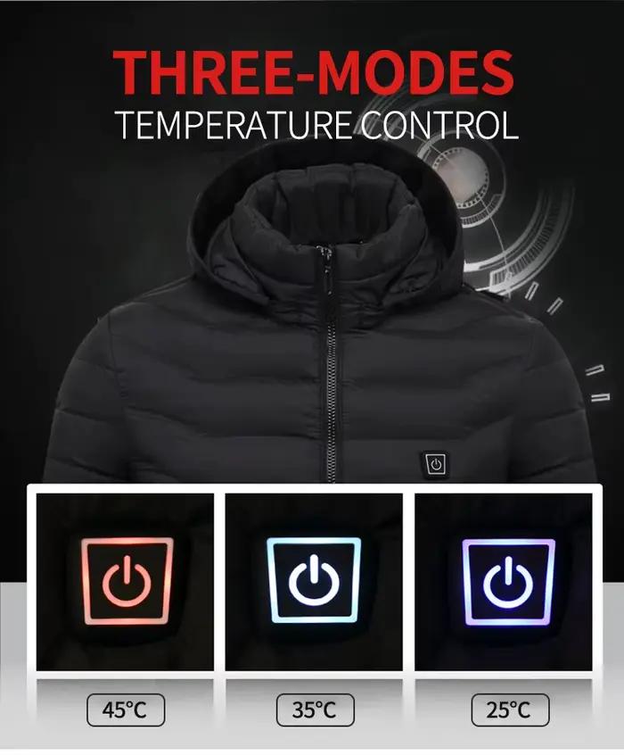 21 zones veste chauffante hommes vestes chauffantes électriques manteau chauffant