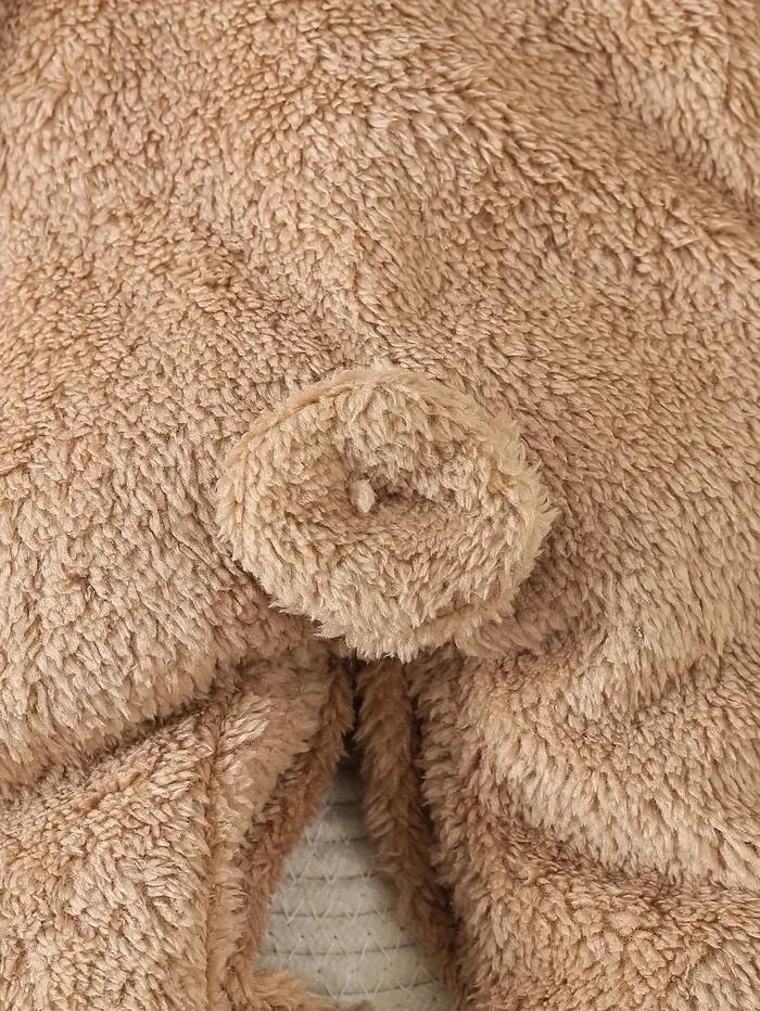 Barboteuse en molleton chaud pour nouveau-né, Costume pour bébé garçon et fille, pyjama Animal, comb