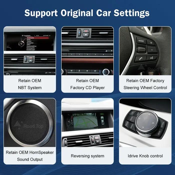 10.25 1920*720 affichage multimédia pour BMW série 5 F10 F11 2011-2017 CIC NBT écran tactile sans fi