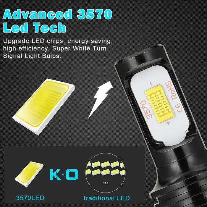 Phare LED Canbus Turbo pour Voiture, Phare Antibrouillard pour Sauna, Puce CSP, H7, 20000LM, 4300K,