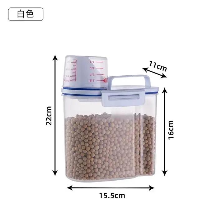 Conteneur de stockage de nourriture pour chat et chien, plastique scellé, étanche à l'humidité, préc