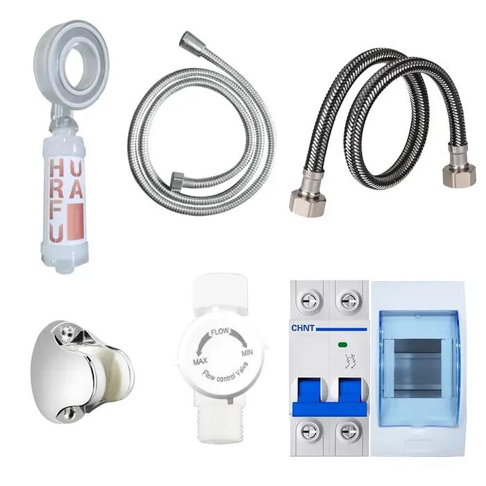 Accessoires de Protection de sécurité chauffe-eau électrique sans chocs, interrupteur d'air mural Anti-électrique, valve de régulation de débit de tuyau d'eau